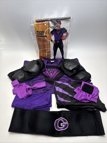 Dodgeball Purple Cobra Costume  Men’s XL White Goodman Exc Condition