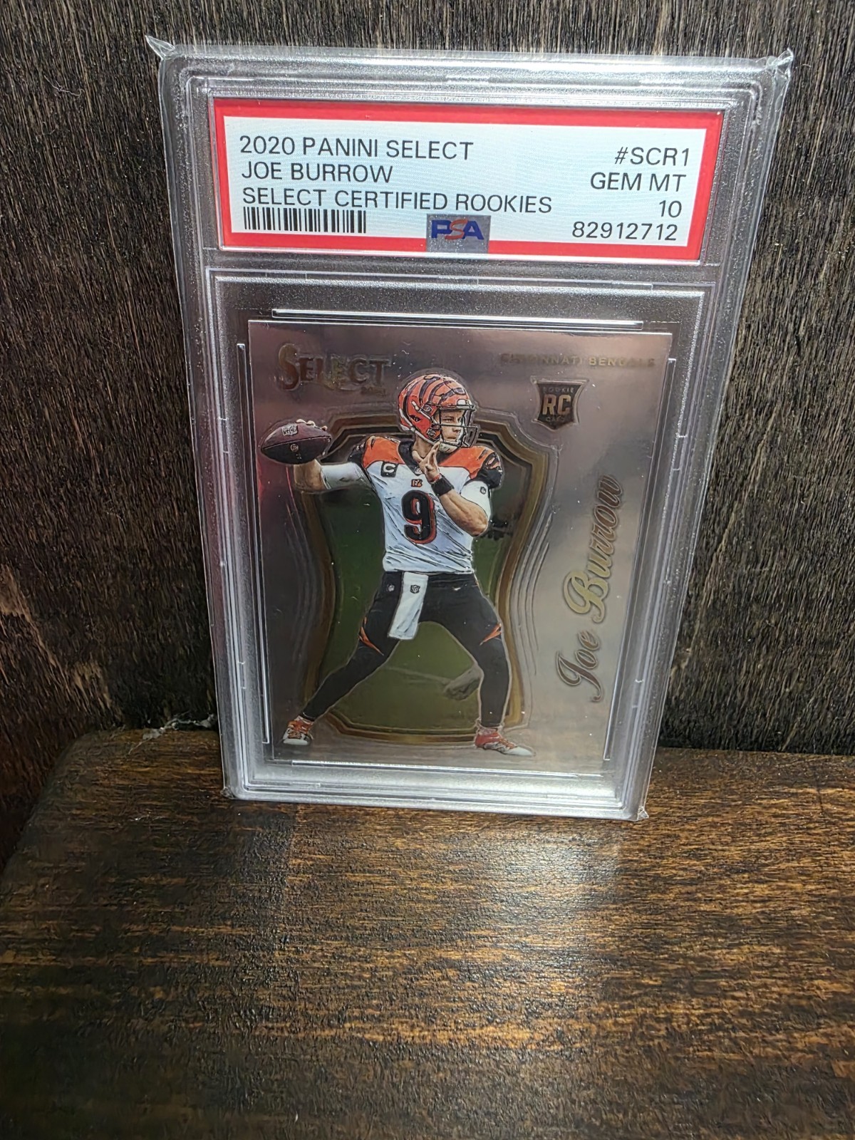 2020 Joe Burrow Panini Select Certified Rookies RC #SCR1 PSA 10 Gem Mint Graded!