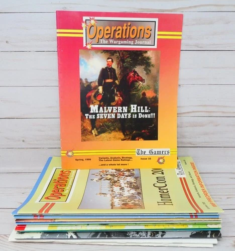 Lot of 12 Assorted Wargaming Magazines, Operations, Fire & Movement, Boardgamer