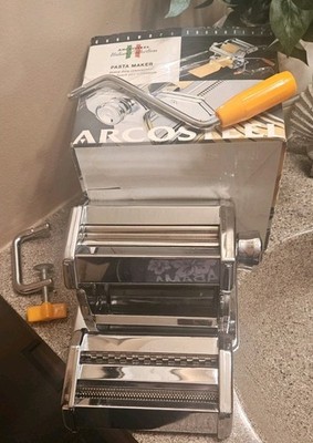 Arcosteel Italian Collection Stainless Steel Pasta Maker Heavy Duty