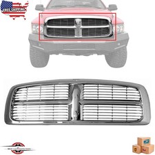 Fits 2002-2005 Dodge Ram 1500 2500 3500 New Front Grille Grill Chrome Ch1200261