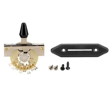 5-Way Pickup Selector Blade Switch with Plate for Electric Guitar Parts