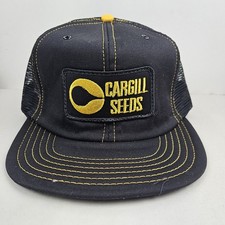 Vintage USA MADE Cargill Hybrid Seed Farm Trucker Hat Snapback Cap