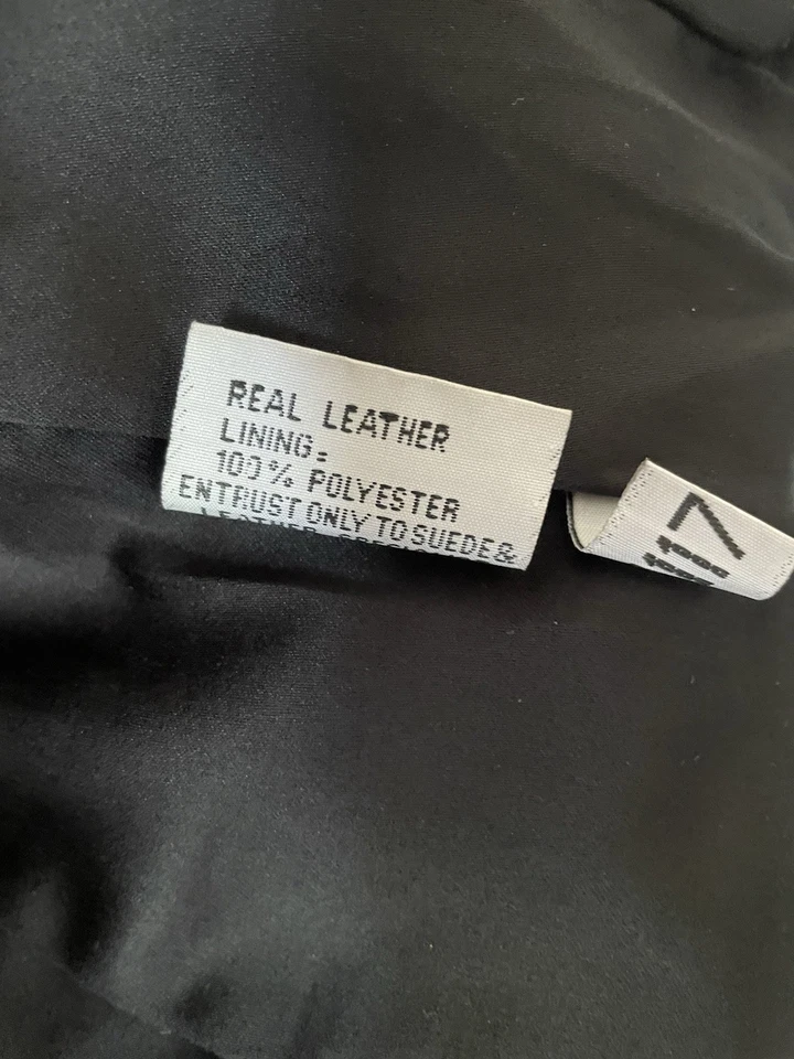 Windsor Soft Real Leather Black Zip Up Collarless Fitted Jacket S Small - Image 3 of 4