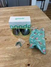 Goodr Wrap G Sunglasses Nuclear Gnar Shield Polarized Neon Green Retro 80  s BZ