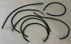 GI JOE Vintage 1980's Black Air Hose Scuba Tube Lot (7) ARAH 5.75" Accessories