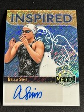 BELLA SIMS 2025 LEAF METAL WOMEN OF SPORT BLUE PRIZM 4/5 AUTO INSPIRED 🔥🔥