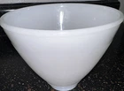 Vintage torchiere milk waffle glass light shade Corning 6” lamp shade globe