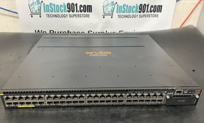 HP Aruba JL074A 3810M 48p PoE+ Switch 2x JL087A + JL084A 4-Port Stacking module