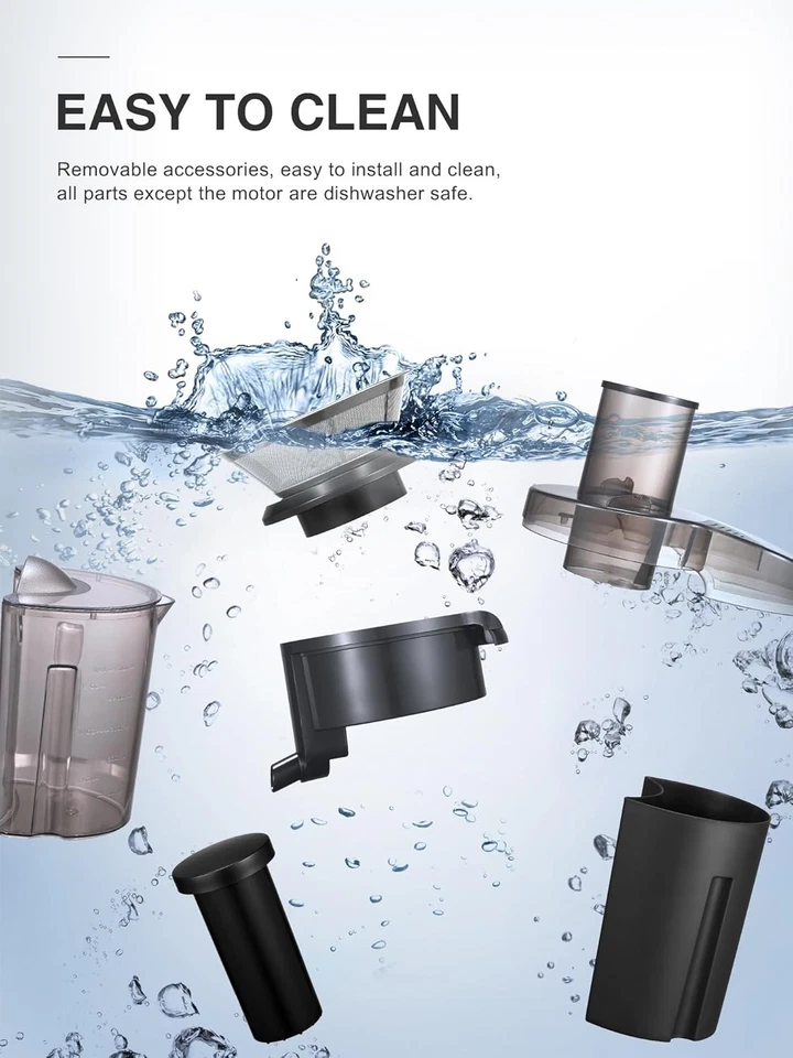 "Máquina exprimidora, extractor exprimidor centrífugo 800 W con boca ancha conducto de alimentación de 3""" Foto 4 de 4