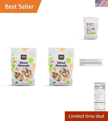 Versatile Pack of 2 Sliced Almonds, 8 Ounce Bags - Ideal for Baking & Garnish