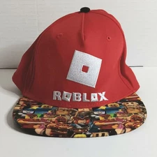 Roblox Hat Cap Snap Back Youth Red Multicolor Gaming Graphic Gamer  OSFM