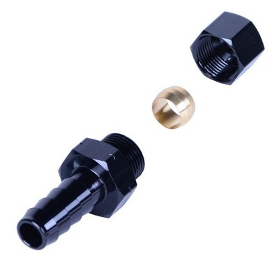 Derale 13042 Compression Fitting 3/8'' Tube to 3/8'' Hose Barb