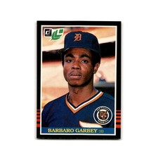 Barbaro Garbey Rookie 1985 Leaf #121 Detroit Tigers Baseball Card NM. rookie card picture