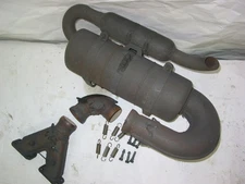 ORIGINAL ROTAX 582 SIDE MOUNT MUFFLER WITH AFTER SILENCER ! VERY NICE EXHAUST !