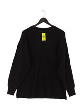 Next Men's Jumper M Black 100 Acrylic Round Neck Pullover