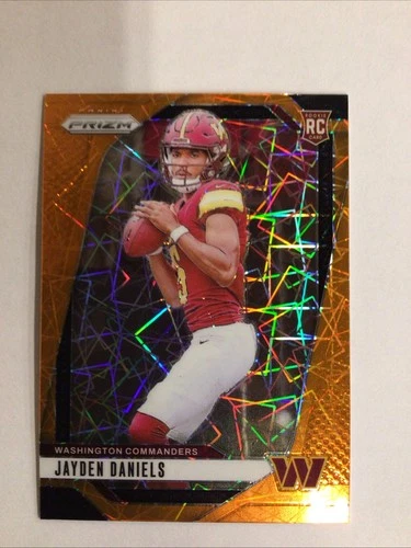 2024 Panini Prizm Rookies Jayden Daniels #347 Orange Ice Prizm (RC)