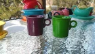 tom & jerry RING COFFEE MUG shamrock green FIESTA WARE 10 OZ