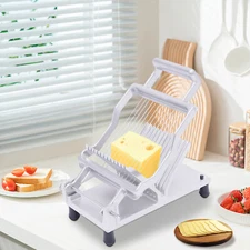 Commercial Cheese Slicer 1&2cm Wire Cheese Cutter Butter Cutting Stainless Steel
