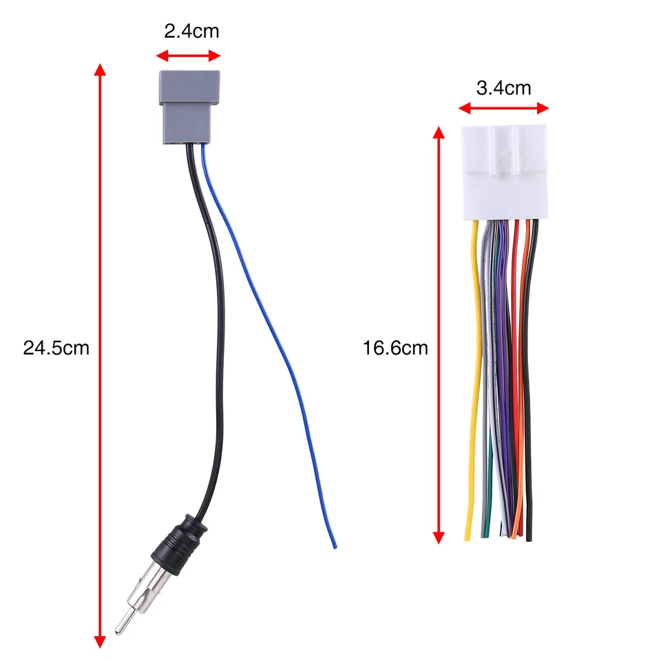 Car Stereo Wiring Harness Adapter Cable Radio Install Plug For Nissan 70-7552 US - Image 2 of 4