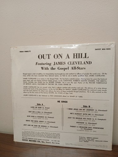 James Cleveland With The Gospel All-Stars – Out On A Hill (1961) vinyl - Picture 2 of 2