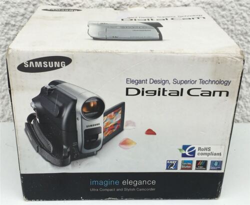 Samsung VP-D361 mini-DV videocamera a pellicola argento IMBALLO ORIGINALE - Foto 1 di 4