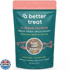 A Better Treat – Freeze Dried Salmon Dog Treats, Wild Caught, Single Ingredie