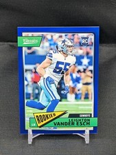 Leighton Vander Esch 2018 Honors Football Classics BLUE ROOKIE RC 1/5 Cowboy