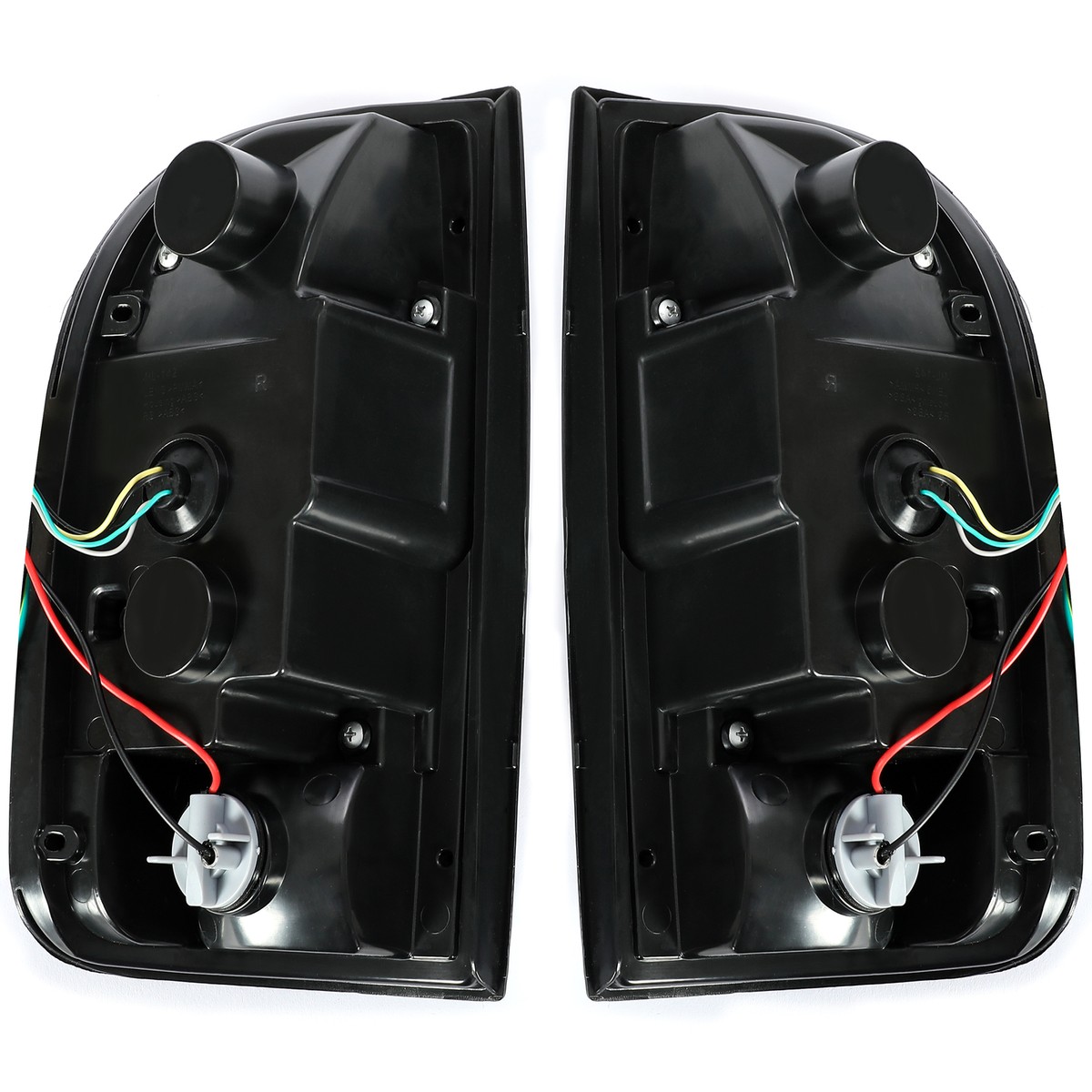 AmeriLite Black Smoke Replacement Tail Lights For 95-00 Toyota Tacoma Pickup Truck- Passenger