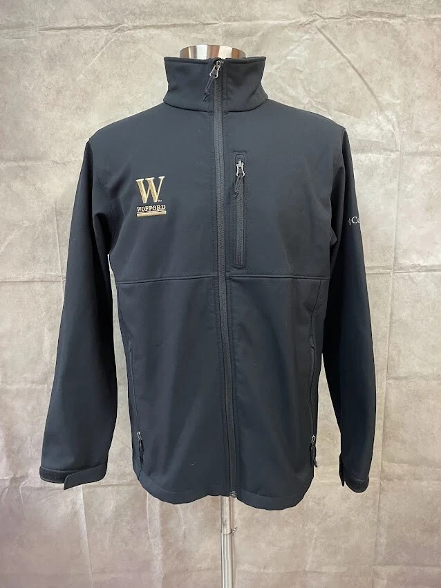 Columbia Men's Jacket Softshell Black Full Zip Size L Large