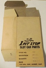 Aurora K B Model Rama Pit Stop Dealers Parts Box for 102 Axles