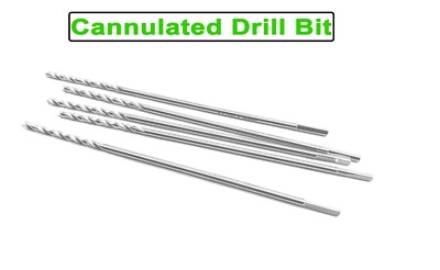 Orthopedic Cannulated Drill Bit Surgical Medical Instruments Lot of 5 pcs SS