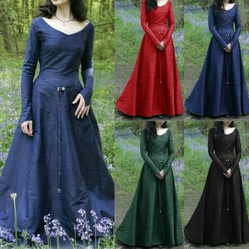 Vintage Medieval Dress Wedding Gow 
