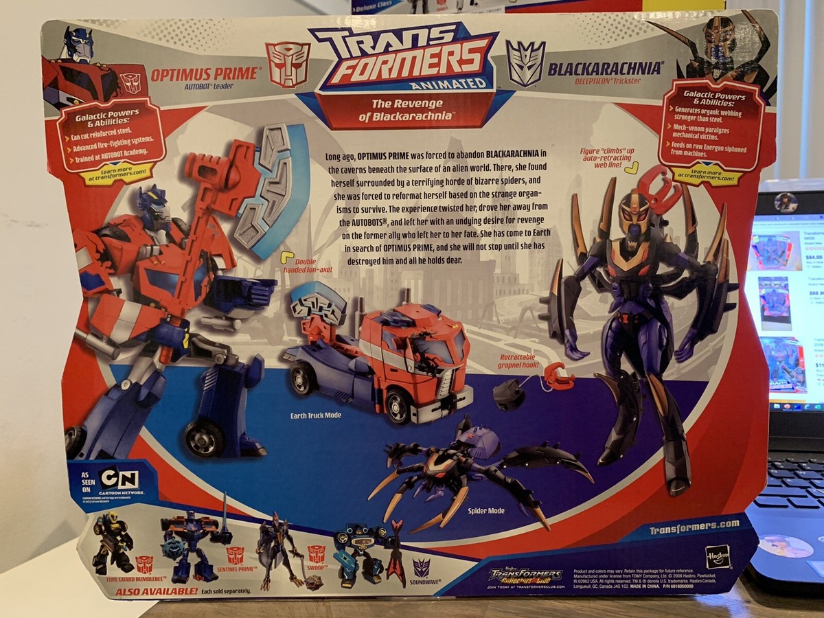 Brand New Transformers Animated The Revenge Of Black Arachnia