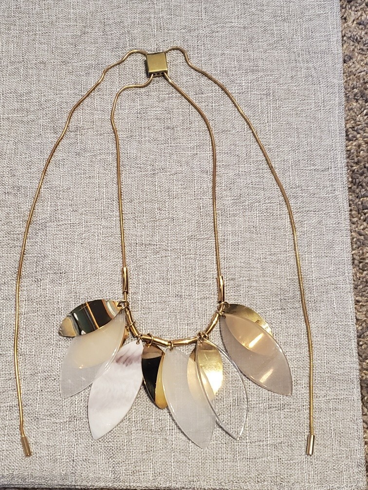 Goldtone Adjustable Statement Necklace - image 2