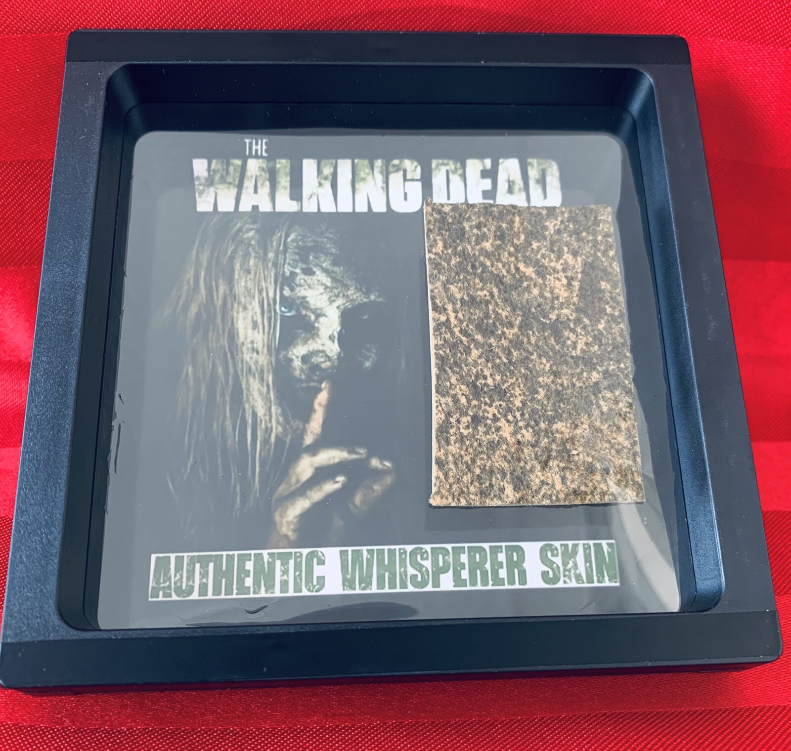 The Walking Dead Authentic Whisperer Skin Framed with COA