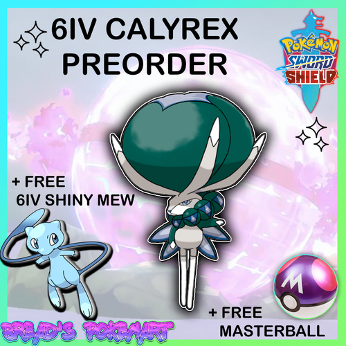 Calyrex 6iv Legendary Free Shiny Mew Pokemon Sword Shield Fast Trade Ebay Calyrex 6iv Legendary Free Shiny Mew Pokemon Sword Shield Fast Trade Ebay