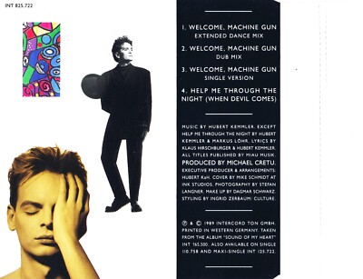 HUBERT KAH - Welcome, Machine Gun (Import CDS/1989 Blow Up Records