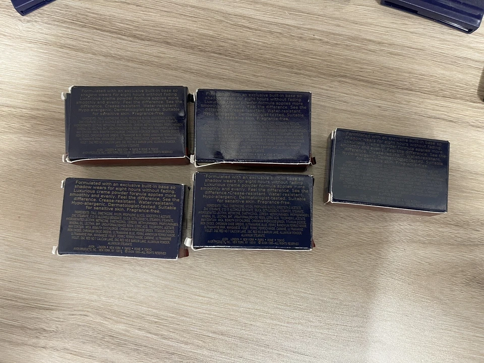 Lot of 5-Vintage Avon 1993 Silk Finish Eyeshadow Singles New old Stock 1 - Image 4 of 4