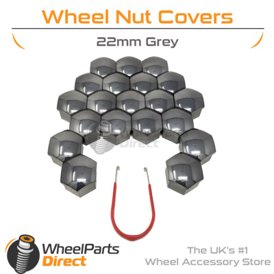 Grey Wheel Nut Bolt Covers 22mm GEN2 For LDV Maxus V80 16-20
