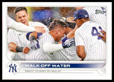 2022 Topps #119 Walk-Off Water Gleyber Torres Miguel Andujar New York Yankees