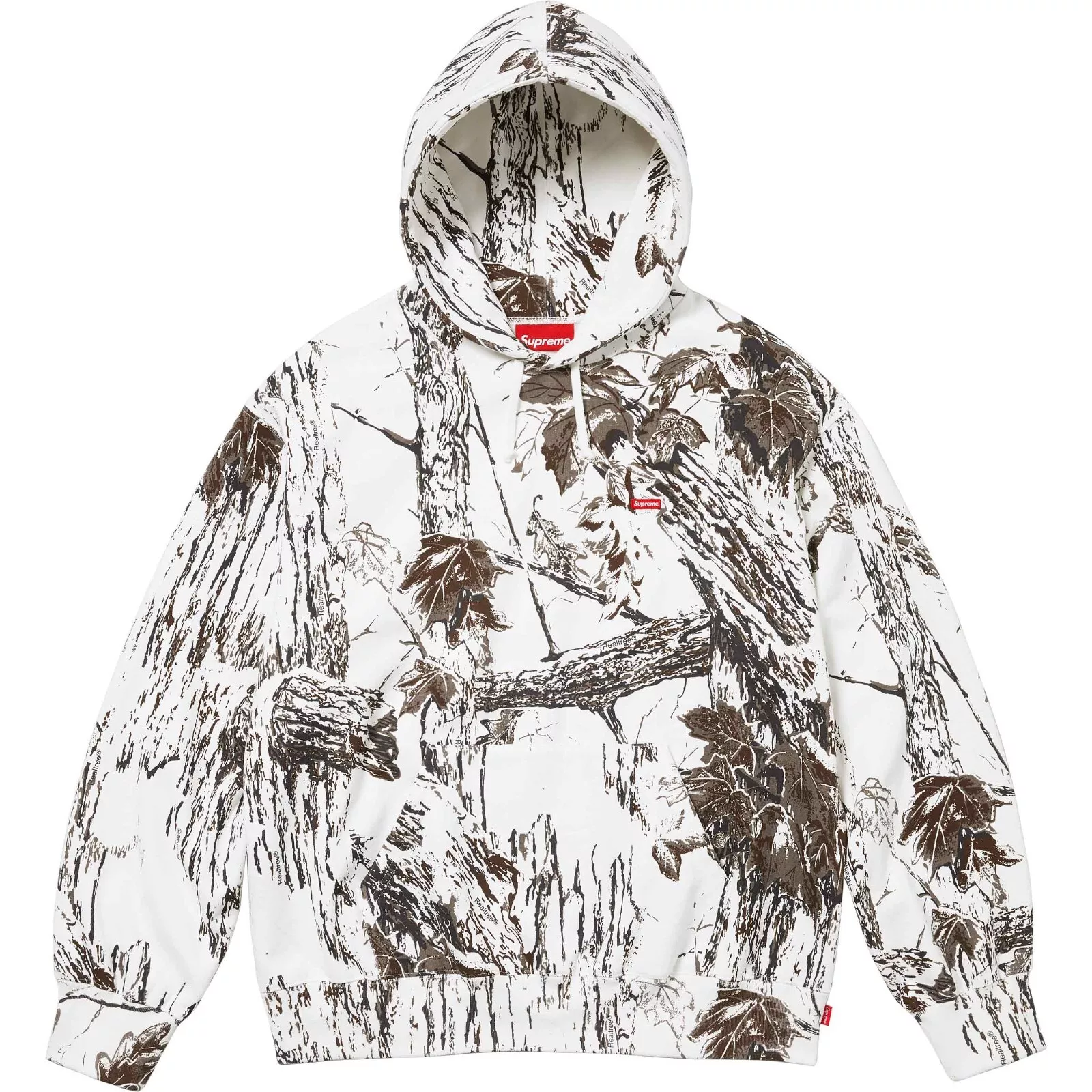 Sweat shirt à capuche Supreme Small Box   Camo neige   Taille XLarge SS24 Neuf