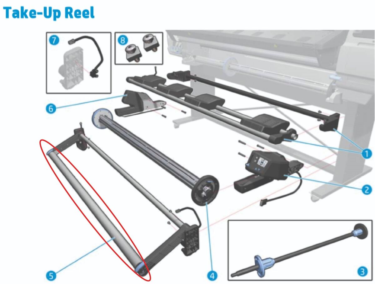 B4H70-67094 Loop shaper Tension bar (dancer) 64 HP Latex 330 B4H70-67094 Loop shaper Tension bar (dancer) 64 HP Latex 330