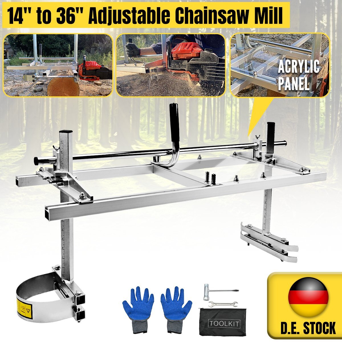 Kettensägen-Schraubstock – 13x6,1 Cm, Aus Eisen, Zum Schärfen Der Kette, Tragbar Und Stabil