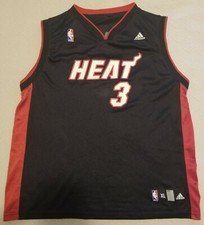 Dwyane Wade 3 Miami Heat Adidas NBA basketball jersey size YOUTH Extra Large XL