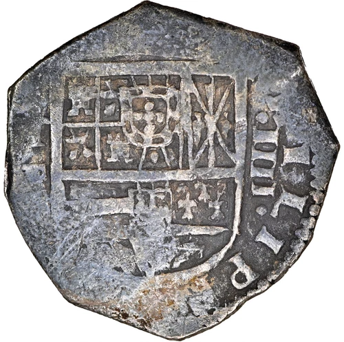 Spain - 1619-T P - Philip III Cob 4 Reales - NGC XF Details - Great Even Detail