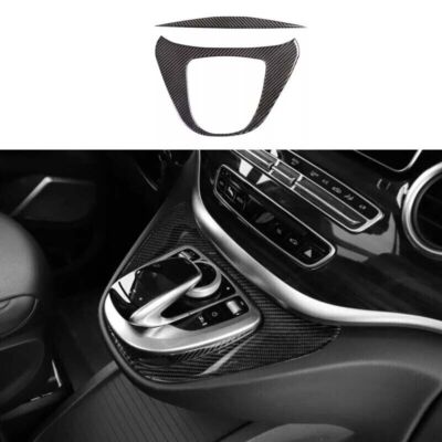 Central Console Gear Shift Real Carbon Fiber Strip Cover For Benz V-Class 17-20