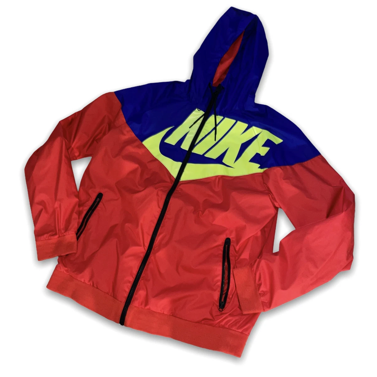 Rare Nike Windrunner GX1 Windbreaker Jacket Red Blue Nylon Soft