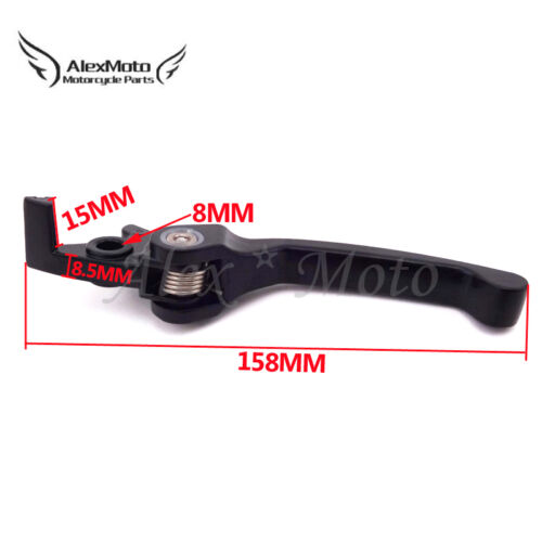 Black Foldable Brake Lever For 50 110 125 140 150 160cc Pit Dirt Bike SSR GIO YX - Imagen 1 de 6