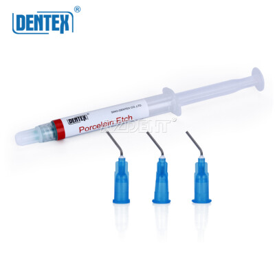 DENTEX Dental Etch HF Porcelain Etch Gel 9.5% 2.5ml Hydrofluoric Acid Etchant 